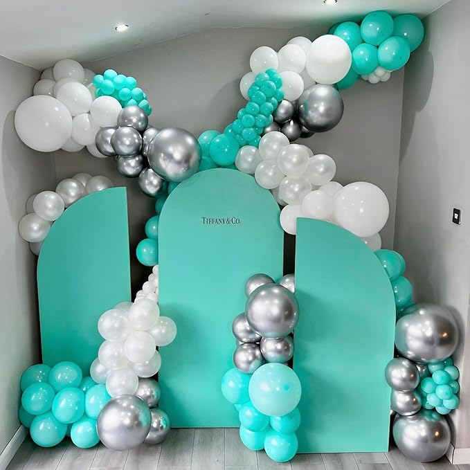 Voircoloria 110pcs Teal Balloons 12inch Turquoise Latex Party Balloons for Graduation, Wedding, Birthday, Bridal Shower, Baby Shower, Anniversary Party Decorations