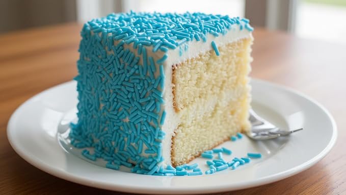 NCS Blue Jimmies Edible Sprinkles – Cupcake, Cake & Cookie Decorations, 7 oz