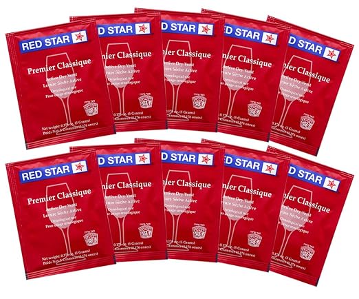 Wine Yeast Red Star Premier Classique Formerly Montrachet For Wine Making x10