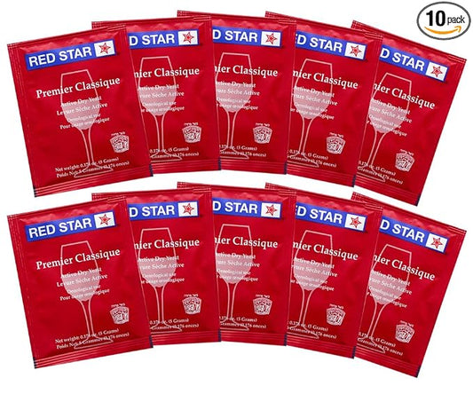 Red Star Premier Classique Wine Yeast, 5g - 10-Pack