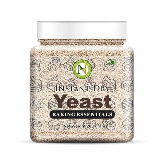 NatureVit Baker's Instant Dry Yeast, 200g | Premium Yeast for Baking Bread, Pizza, Cake, Doughnuts, and Wines | Fast-Rising & Long Shelf Life