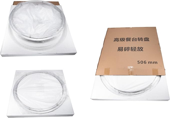 Aluminum Heavy Duty Lazy Susan Rotating Turntable Bearing Swivel Plate Hardware for Dining-Table (20 inch)