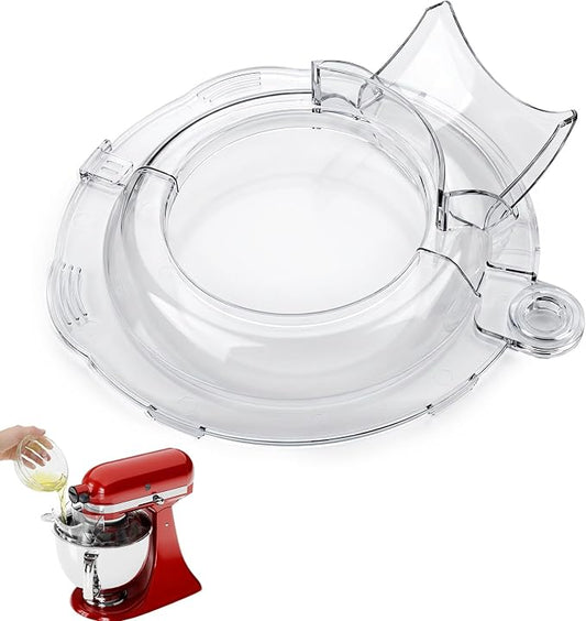 Pouring Shield for KitchenAid Tilt Head 4.5-5QT Stainless Steel Bowls Only, Upgraded Foldable Splash Guard Stand Mixer Accessories, kitchen aid Accessories and Attachments (Gray)