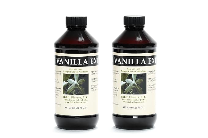 Bakto Flavors Pure Vanilla Extract - (Made from 100% Madagascar) - 8 OZ - Pack of 2