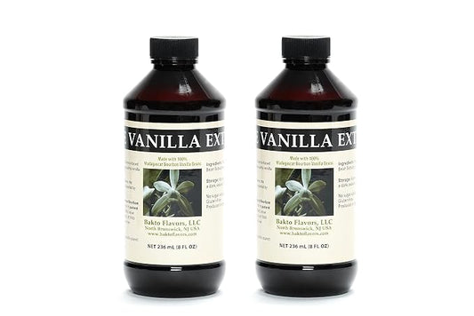 Bakto Flavors Pure Vanilla Extract - (Made from 100% Madagascar) - 8 OZ - Pack of 2