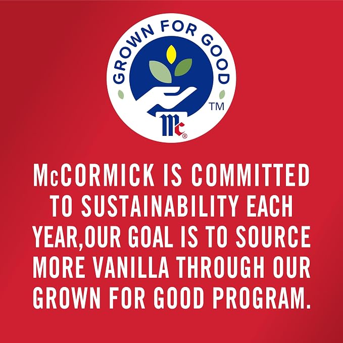 McCormick Vanilla Extract, Pure, No Corn Syrup, Gluten Free, Rich, Sweet Flavor and Aroma for Baking and Savory Dishes, 1 fl oz