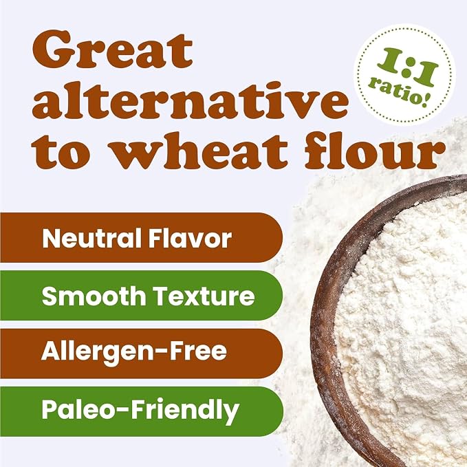 Food to Live Organic Tapioca Flour, 1.5 Pounds – Non-GMO Finely Ground Tapioca Starch. Wheat and Rice Flour Substitute. All Purpose Thickening Agent for Baking, Sauces & Gravies. Vegan, Bulk