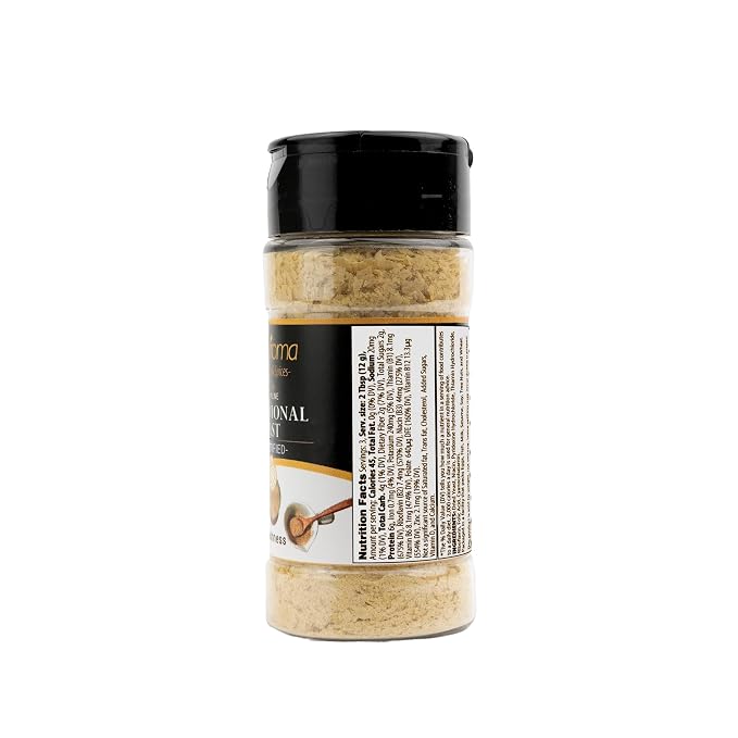 GranAroma Nutritional Yeast, Perfect for Popcorn, Pasta, Salads & Vegan Cheese (1.4 Ounce)