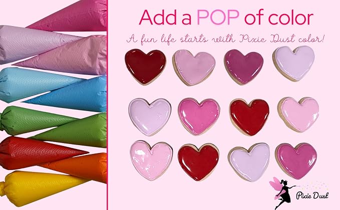All-Natural Food Coloring Powder Set - Red, Pink, Deep Pink & Purple.| Perfect for cake decorating, cookie Frosting, Icing & Drinks | Dye-Free, Plant-Based, Kosher, Flavorless | No Carmine, No Annatto, No Propylene Glycol | By Pixie Dust | Large .35 oz...