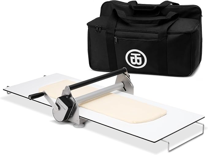Brod & Taylor Countertop Dough Sheeter (with Carrying Case), Manual Operation, 0-26mm Adjustable Thickness for Faster & More Consistent Lamination