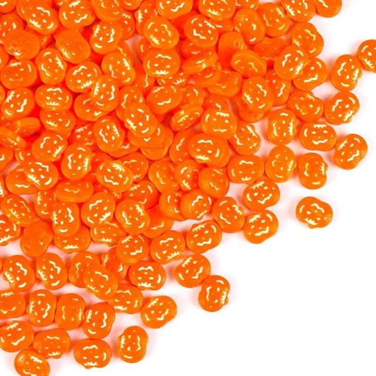 Edible Pumpkin Sprinkles for Cake Decorating, Halloween Orange Sugar Sprinkles, 150g/5.29oz, Perfect for Cake Decoration, Cupcake Decorations Donuts Toppings