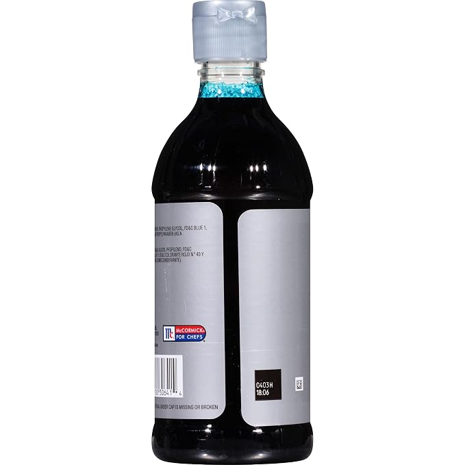 McCormick Culinary Blue Food Coloring, 16 fl oz - One 16 Fluid Ounce Bottle of Blue Food Coloring Liquid to Add Color to Cakes, Cookies, Icings and Fillings (Pack of 2)