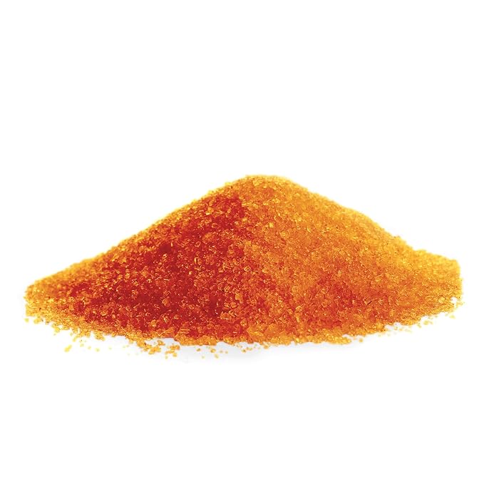 Birch & Meadow Orange Sanding Sugar, 1.1 lb. Colorful Sugar Crystals for Festive Holiday Baking (Pack of 2)