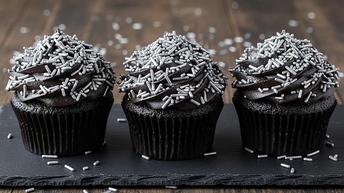 NCS Silver Jimmies Edible Sprinkles – Cupcake, Cake & Cookie Decorations, 7 oz