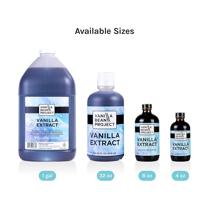 Pure Vanilla Extract | Cooking and Baking Necessity | Vanilla Bean Project | 1 Quart, 32 Ounces