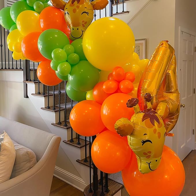 Voircoloria 90pack Orange Balloons Different Size 18/12/10/5 Inch Burnt Orange Balloon Garland Arch Kit for Thanksgiving Day, Fall Theme Party, Wedding, Birthday, Halloween, Baby Shower Decorations