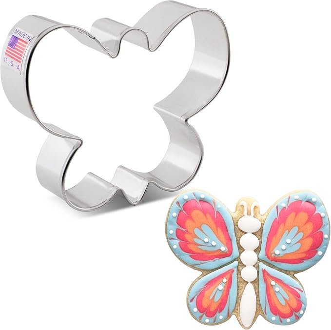 Ann Clark Butterfly Cookie Cutter, Medium 3.75 inch Made in USA