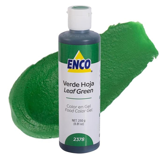 ENCO Food Coloring Gel Leaf Green 8.8 oz (250g) Concentrated, Vegan