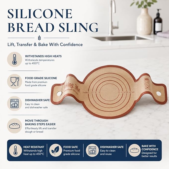 Complete Sourdough Starter Kit, 2 Bannteon Bread Proofing Baskets 9" & 10", UFO Bread Lame, Food Scale, Starter Jar, Silicone Baking Mat, Stainless Steel Dough Scraper and Flour Sifter, Recipes