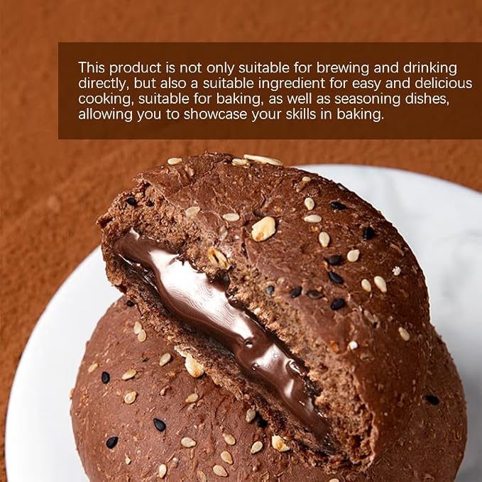 SIJIYUNLI-Cocoa Powder 100g/3.52oz Easy to make delicious ingredients suitable for baking, latte, smoothies
