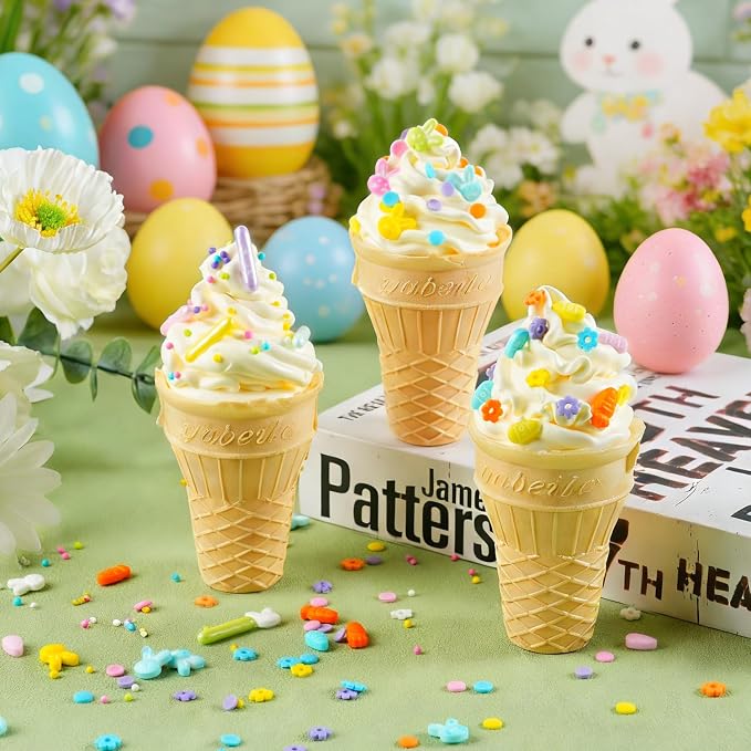 Easter Sprinkles Mix - 6.35oz Pastel Nonpareils Carrot Egg Bunny Sprinkles, Spring Sprinkles Confetti Sugar Rods, Rainbow Flowers for Cake Decorating, Cookies Baking Cake Ice Cream Cupcakes Topping