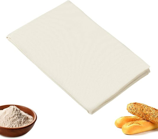 1 Pcs Thickened Bread Proofing Cloth for Baking Sourdough,28x28inch Bread Basket Flour Sack Towels for Dough, Baguettes, Loaves, Pastry, Homemade Bread