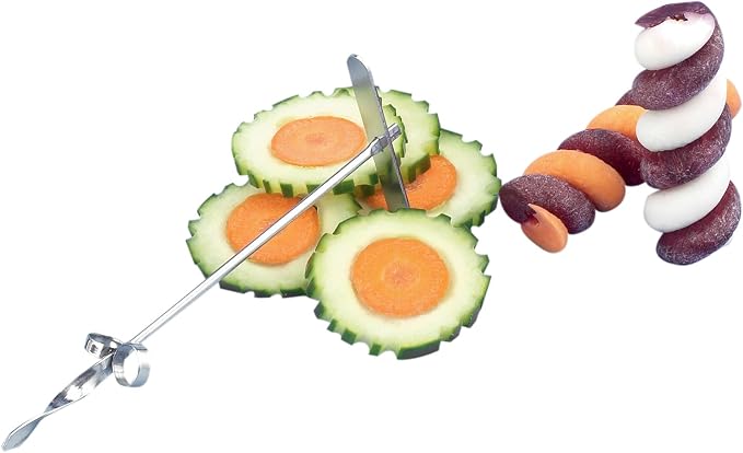 Stainless Steel Garnish Ribbon Curl Cutter -HIC, 6.25"
