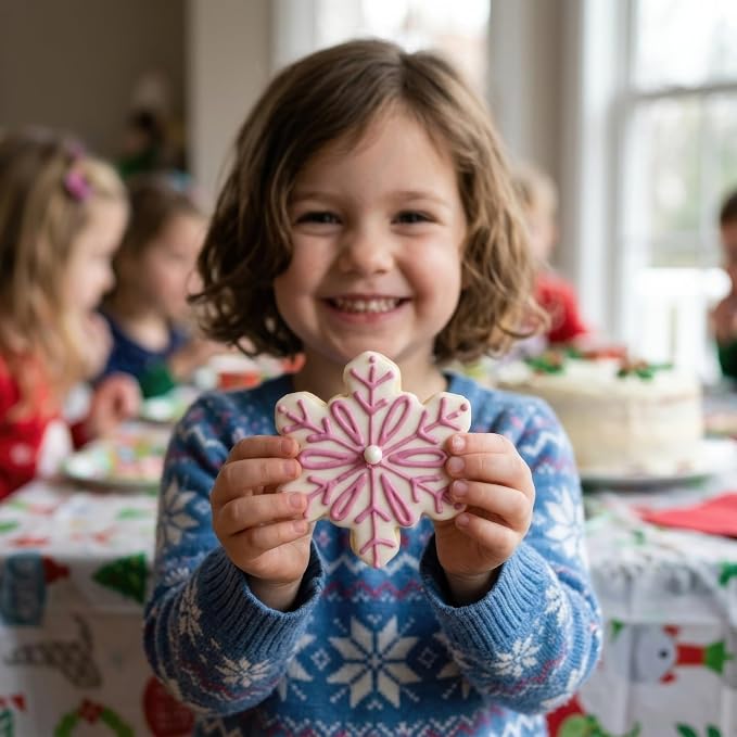 Ann Clark Geometric Snowflake Cookie Cutter, 4" Made in USA