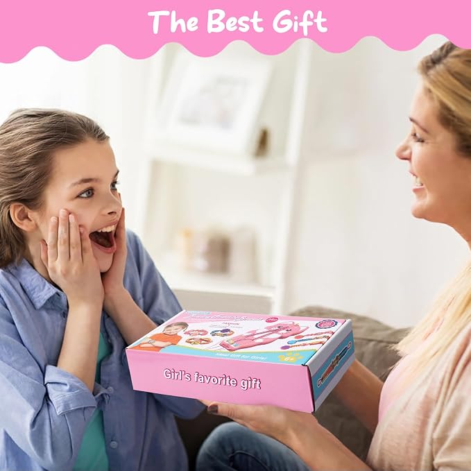 morwant Cat-Shaped Friendship Bracelet Maker - DIY Jewelry Craft Kit for Girls Ages 8-12, Makes Up to 15 Bracelets | Creative Birthday Gift, Summer Camp Activity, Party Favors & Playdate Toy