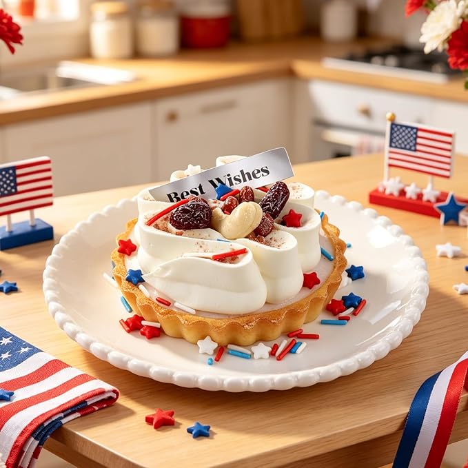 Red White and Blue Sprinkles Edible, Patriotic Sprinkles, 4 of July Sprinkles for Cake Decorating, Stars and Jimmies Mixed for Cookies, Cupcake, Donuts, Ice Cream Toppings