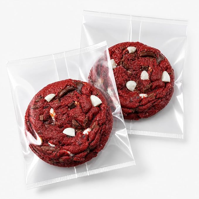 KayLe 5 x 7 Clear Treat Bags, 100 Count Heat Sealable PET Cookie Bags, Bakery Packaging Bags for Cookies, Candy & Snacks | 5 x 7 Clear 100
