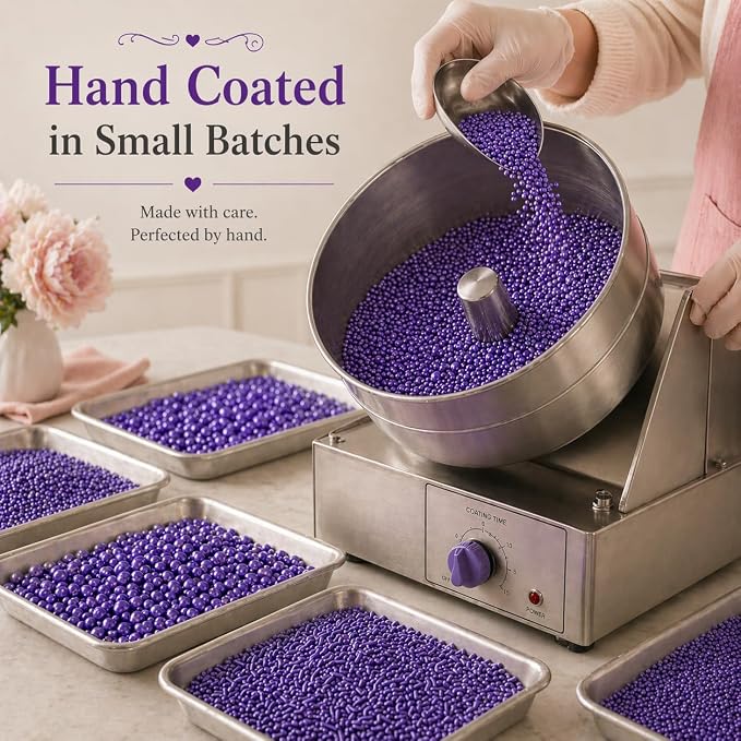 Confect Sprinkles for Cakes & Cupcakes – Fall Bash Purple Sprinkles – Edible Cake Topping for Cupcakes, Cookies, Desserts – Celebration Baking Decoration – Vegan, Gluten-Free, Nut-Free, Soy-Free, Dairy-Free , Handcrafted Sprinkle – 5 Oz