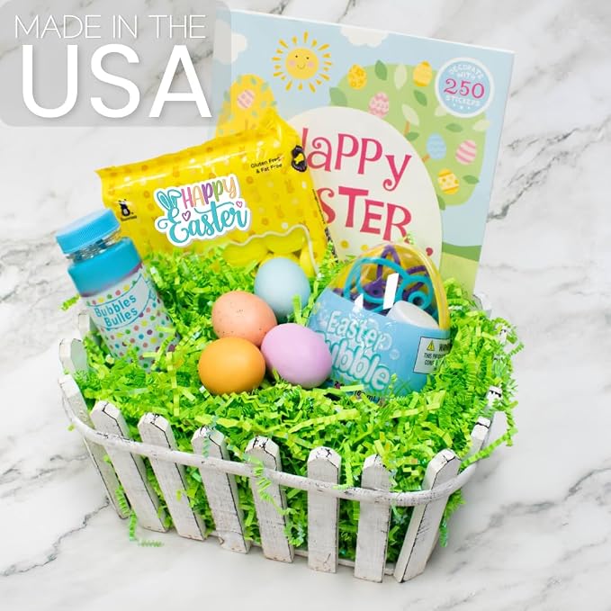 MagicWater Crinkle Cut Paper for Gift Baskets - 2LB - Lime Green - Perfect for Shredded Paper Filler, Basket Filler, Gift Boxes, Bridesmaid Gifts, Christmas Stuffers & More – Ideal for All Occasions