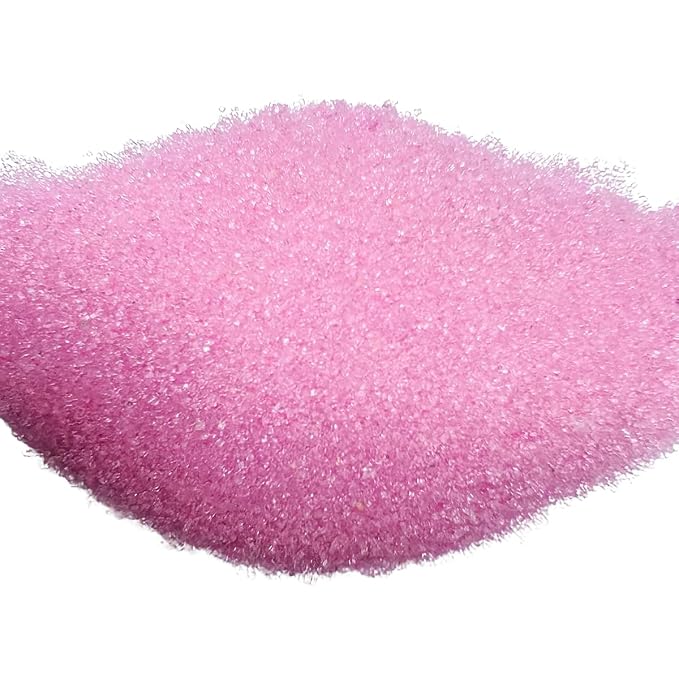 Senchanting Edible Crystal Pink Sanding Candy Pink Sanding Sugar Sprinkles for Cake Decorating Wedding Valentine's Day Party Baking Cupcake Cookie Ice Cream Decoration Supplies 90g/3.2oz