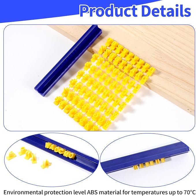 RAHHLIZS 72pcs Letter Stamp for Clay Alphabet Stamps Letters Pottery Stamps for Clay | Number Stamp Custom DIY Pottery Embossing Letter Stamps DIY Gifts Cake Baking Cookie Decorations Tools