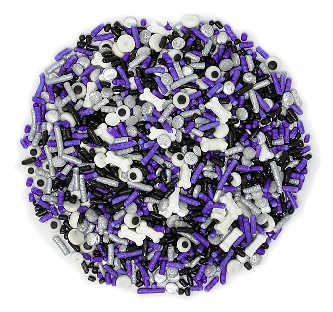 Mystic Sprinkles 4 Cell Sprinkle Assortments (Purple People Eater, Midi)