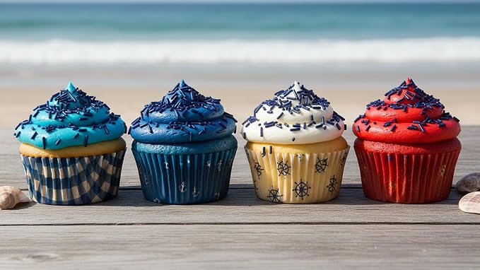 NCS Navy Blue Jimmies Edible Sprinkles – Cupcake, Cake & Cookie Decorations, 7 oz