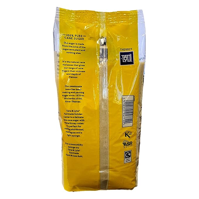 Tate & Lyle Unrefined Golden Caster Fairtrade Sugar 1 kg
