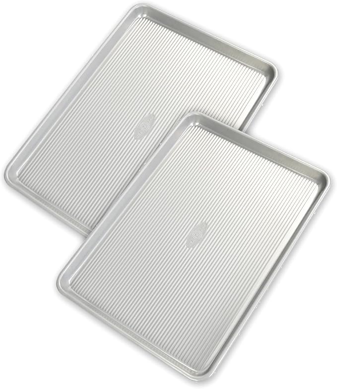 USA Pan Global Nonstick Aluminum Half Sheet Pan, Set of 2