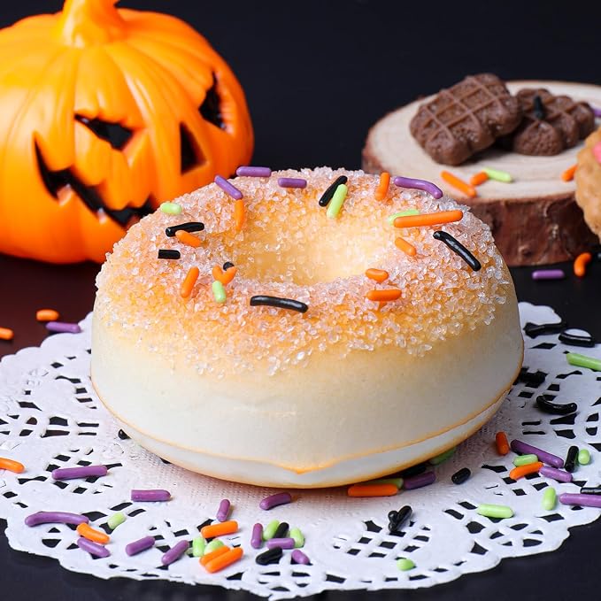 Halloween Jimmies Sprinkles - Black Orange Purple Green Jimmies Mix for Cake Decorating, Edible Cookie Cupcake Decorations for Halloween Baking & Party Treats