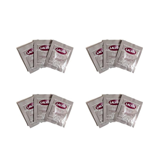 Craft A Brew - Lalvin 71B Wine Yeast - Dry Wine Yeast - For Fruity Wines & Ciders - Ingredients for Home Fermenting - Wine Making Supplies - [12 pack]