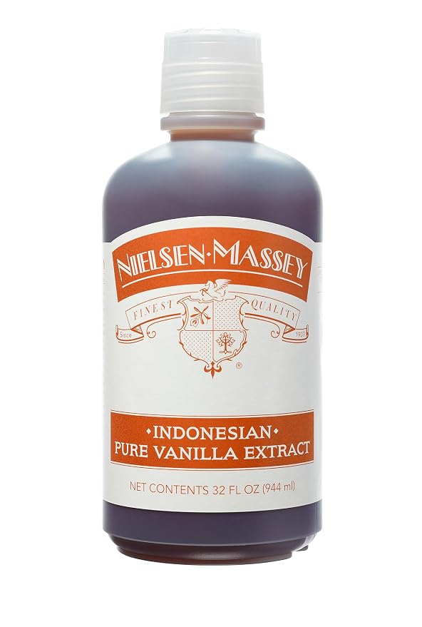 Nielsen-Massey Indonesian Pure Vanilla Extract for Baking and Cooking, 32 Ounce Bottle
