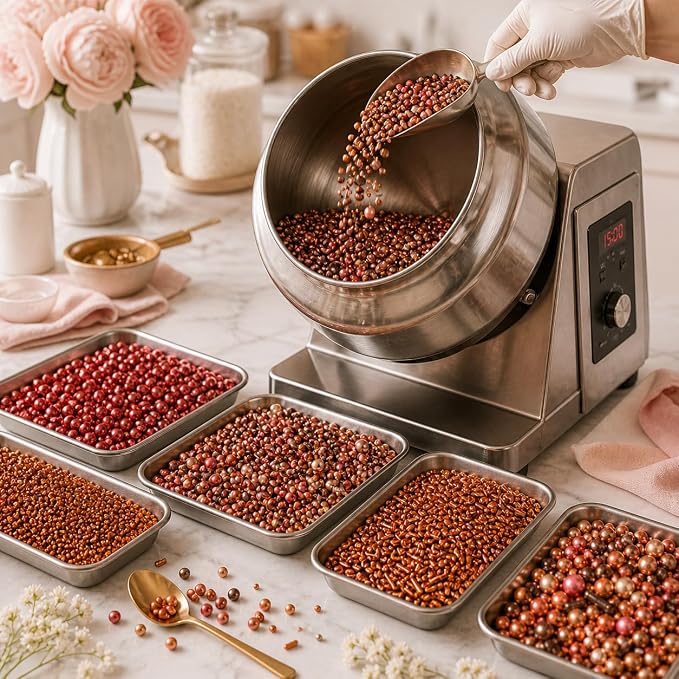 Confect Metallic Sprinkles Mix –Edible Pearl Dragees in Copper, Bronze & Rose Gold – Jimmies & Sparkling Sugar – Elegant Sprinkles for Cake & Cupcake Decorating- Vegan, Gluten-Free, Nut-Free, Soy-Free, Dairy-Free, Palm Oil-Free- 5 Oz