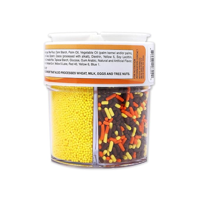 Mystic Sprinkles 4 Cell Sprinkle Assortments (Fabulous Fall, Petite)