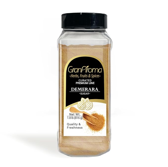 GranAroma Demerara Sugar, 1.8 lb, Sweets & Beverages, Cooking & Baking, Raw Crystals
