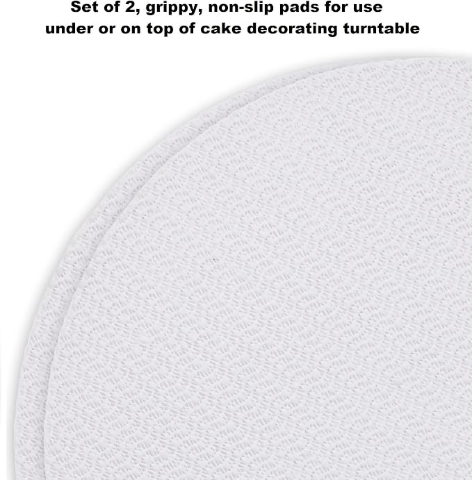 Ateco Set of 2 Non-Slip Pads, Reusable, Food Safe Plastic, 12-Inch Diameter, White