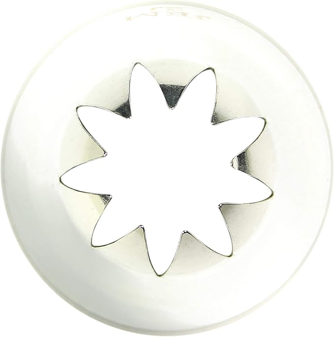 JEM Medium Curved Star Savoy Piping Nozzle Decorating Tip #2J