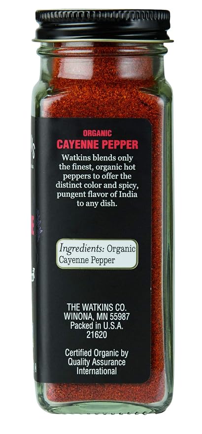 Watkins Organic Cayenne Pepper, 2.4 Ounce, 3 Count