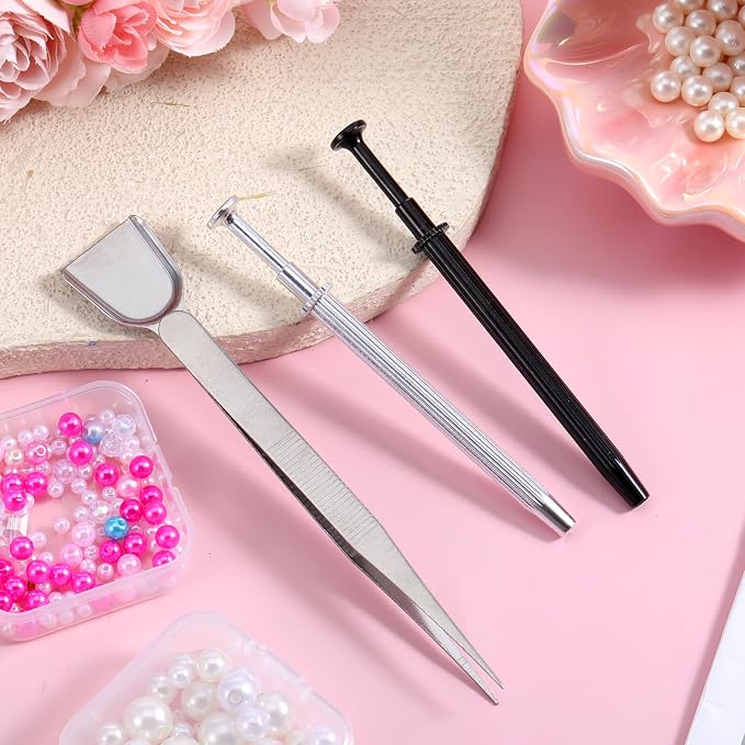 Cake Tweezers for Decorating Tools Sprinkle Tweezers for Cake Decorating Tools Tweezer Scoop Sprinkles Grabber Tool Bead Scooper Tweezer for Jewelry Diamond Scoop