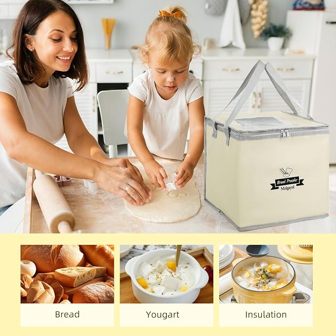 Dough Proofing Box With Precision Temperature Control - Foldable Visible Bread Proofer for Sourdough Starter, Pizza, Yogurt - Home Bread Warmer